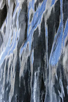 Lake Baikal Prints: Ice on rocks, Lake Baikal, Siberia, Russia
