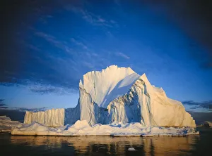 Skies Prints: Iceberg against a blue sky. Ilulisat, West Greenland, summer