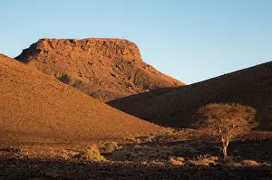 Northern Africa Prints: Jebel Ouarkziz mountain, Sahara desert, southern Morocco. April, 2017