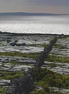 Karst limestone landscape, Ailladie coast, The Burren, County Clare, Ireland, June 2009