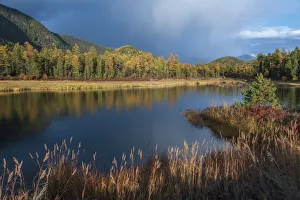 Lake Baikal Prints: Lake Baikal landscape in autumn