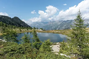 Alpine Prints: Lake di Starlaresc da Sgiof and surrounding mountains