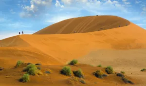 Landscape of Sossusvlei, Namib-Naukluft National Park, Namib Desert, Namibia, March 2017