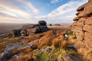 Images Dated 2011 February: Landscape view from Great Mis Tor, Dartmoor National Park, Devon, England, UK, February