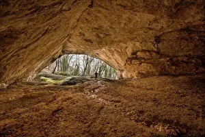 Cave Prints: A large chamber over 80 m long in the cave known as the 'Grande barme de Savigny'