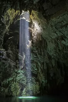 2018 May Highlights Collection: Light shining into Abismo Anhumas or Anhumas Abyss. This is a 80 metre deep lake