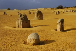 Images Dated 9th July 2009: Limestone formations in the Pinnacles desert, Nambung National park, Western Australia