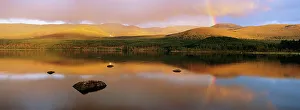 Clouds Prints: Loch Morlich in evening light, Cairngorms National Park, Scotland