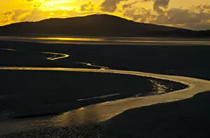 Luskentyre sand banks in the Sound of Taransay, South Harris, Outer Hebrides, Scotland