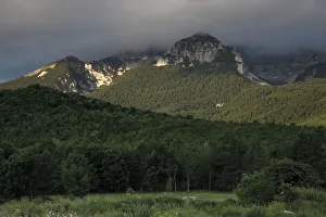 Elio Della Ferrera Prints: Mali Troglav (1, 913m) surrounded by clouds in the Dinara mountain range