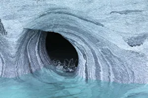 Images Dated 7th June 2011: The Marble Cathedrals - marble rocks dissolved and sculpted by water. Rio Tranquilo