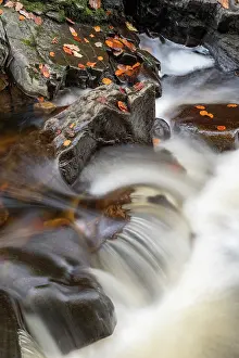 Photographic Effect Prints: Minor falls on the Afon Nedd Fechan river in late autumn