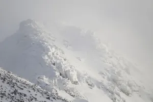 Images Dated 22nd February 2011: Mist swirling around Coire an Lochain in winter, Cairngorm Mountains, Cairngorms NP