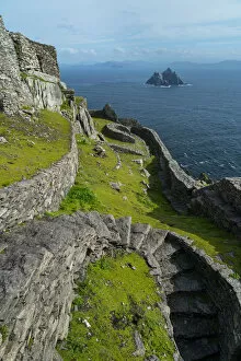 Ancient Gallery: Monastery terraces on Skellig Michael, Skellig Islands World Heritage Site, County Kerry