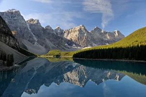 Morraine Lake, in the Valley of the Ten Peaks, Banff National Park, Alberta, Canada Morraine Lake, in the Valley of the Ten Peaks, Banff National Park, Alberta, Canada