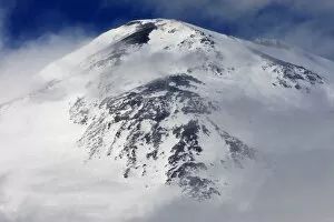 Images Dated 24th June 2008: Mount Elbrus, the highest mountain in Europe (5, 642m) surrounded by clouds, Caucasus