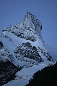 Images Dated 4th July 2008: Mountain and glaciers before sunrise, near Dombay, Teberdinsky biosphere reserve
