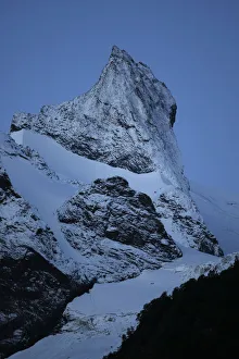 Images Dated 4th July 2008: Mountain and glaciers before sunrise, near Dombay, Teberdinsky biosphere reserve
