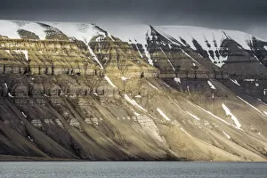 Steep Collection: Mountain landscape, Svalbard, Norway, July