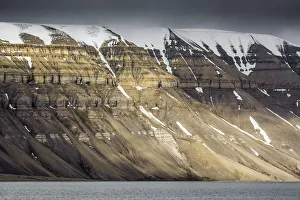 Steep Collection: Mountain landscape, Svalbard, Norway, July