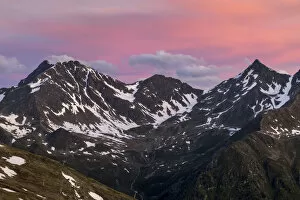 Mountain ridge at dawn, Nordtirol, Austrian Alps, June