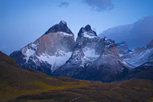 Mountainous landscape at Torres del Paine National Park, Chile