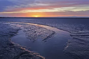 Images Dated 6th March 2012: Mudflats at dawn, Sandyhills Bay, Solway Firth, Dumfries and Galloway, Scotland, UK, March