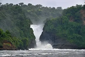 Waterfall Prints: Murchison Falls flowing into Lake Albert, Uganda