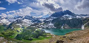 Italy Prints: Nivolet pass in the Graian Alps, Gran Paradiso National Park, Italy. July, 2024