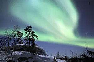 Skies Prints: Northern lights (Aurora borealis) Northwest territories, March 2008, Canada