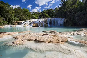 Otulun River. Agua Azul Waterfalls Protected Natural Area. Chiapas. Mexico