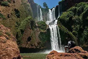 Northern Africa Prints: Ouzoud (Uzud) Waterfalls, Beni Mellal-Jenifra region, Morocco. May, 2015
