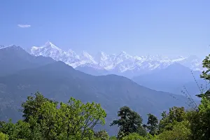 Himalaya Prints: Panchachuli mountain peaks in the Himalayas seen from Munsiyari