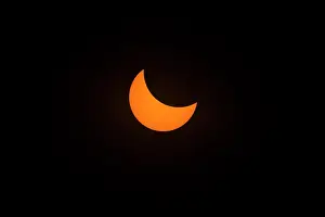 Natural Phenomenon Prints: Partial eclipse of the sun prior to total eclipse