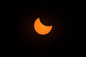 Natural Phenomenon Prints: Partial eclipse of the sun prior to total eclipse