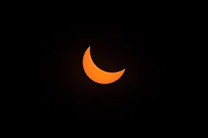 Natural Phenomenon Prints: Partial eclipse of the sun prior to total eclipse