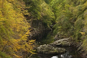 The Pass of Killiecrankie and the River Garry, Perthshire, Scotland. October 2011