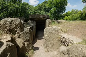 Stones Prints: Passage to Waylands Smithy, Neolithic chambered long barrow