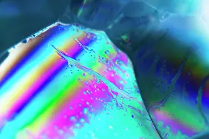 Natural Pattern Prints: Patterns on soap bubble showing light interference patterns