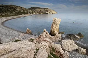 Images Dated 31st March 2009: Petra tou Romiou (Aphrodites Rock) Pissouri Bay, near Paphos, Cyprus, March 2009