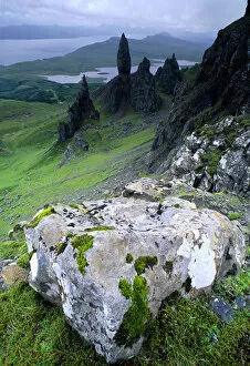 Images Dated 26th January 2010: Pinnacles of Old Man of Stoer, Isle of Skye, Scotland, June