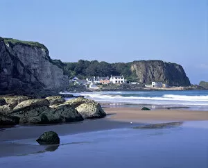 Images Dated 14th June 2010: Portbraddan from White Park Bay, North Antrim Coast, County Antrim, Northern Ireland, UK