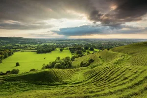 Building Prints: Prehistoric hill fort of Hambledon Hill above the Blackmore Vale