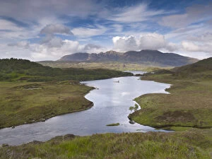 Images Dated 15th June 2011: Quinag mountain seen beyond Loch Assynt, Coigach / Assynt SWT, Sutherland, Highlands