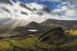 The Quiraing, Trotternish Peninsula, Isle of Skye, Inner Hebrides, Scotland, UK. January 2015