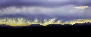 Rainclouds over Madison Valley, Beaverhead National Forest, Greater Yellowstone Ecosystem, Madision Mountains, Montana USA, July