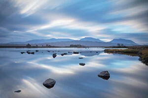 Images Dated 14th October 2014: Reflections in Loch Baa at dawn, Rannoch Moor, Glencoe, Lochaber, Scotland, UK, October