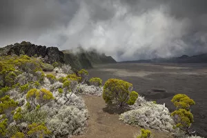 Images Dated 10th August 2021: The Remparts de Bellecombe, Piton de la Fournaise Volcano, Reunion Island