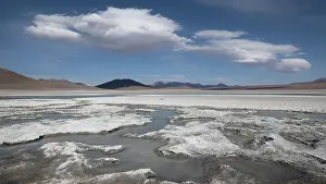Nature Reserve Prints: RF - Saline lake in Eduardo Avaroa Andean Fauna National Reserve