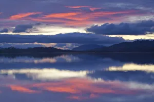 Tranquility Collection: RF- Sunset over Loch Insh, Cairngorms National Park, Highlands, Scotland, UK, November